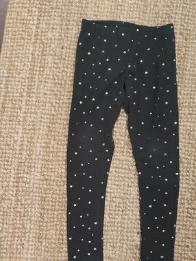 Charcoal Star Pattern Kids Leggings
